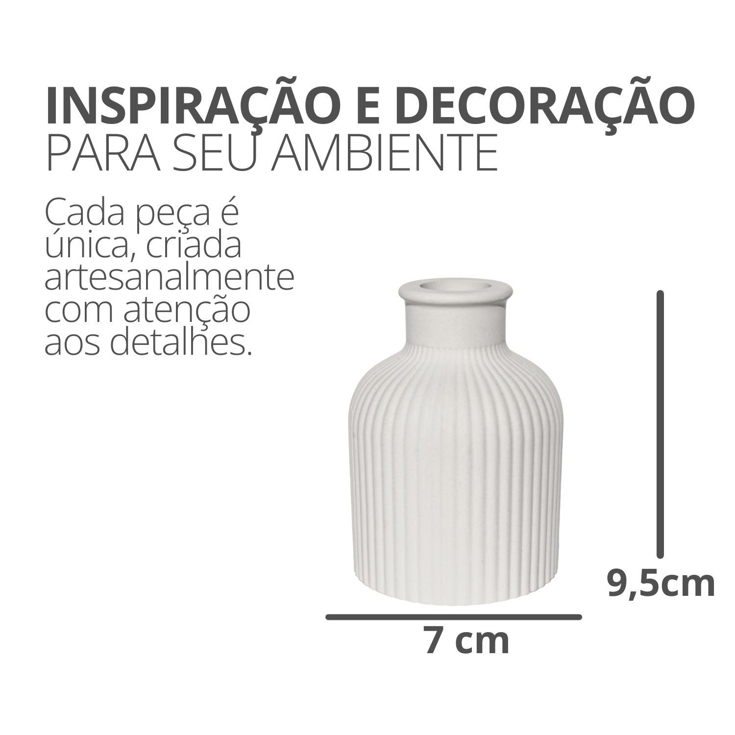 Mini Garrafa Listrada Cimento Branco