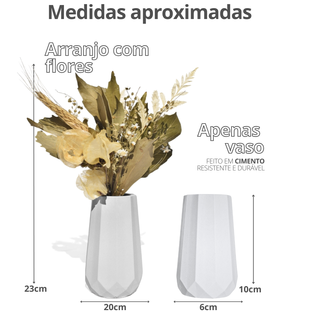 Arranjo De Flores Secas Decorativo Vaso Garrafa Losang