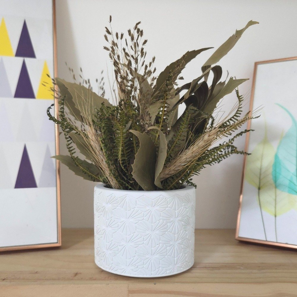 Arranjo De Flores Secas Decorativo Vaso Estados Bahia