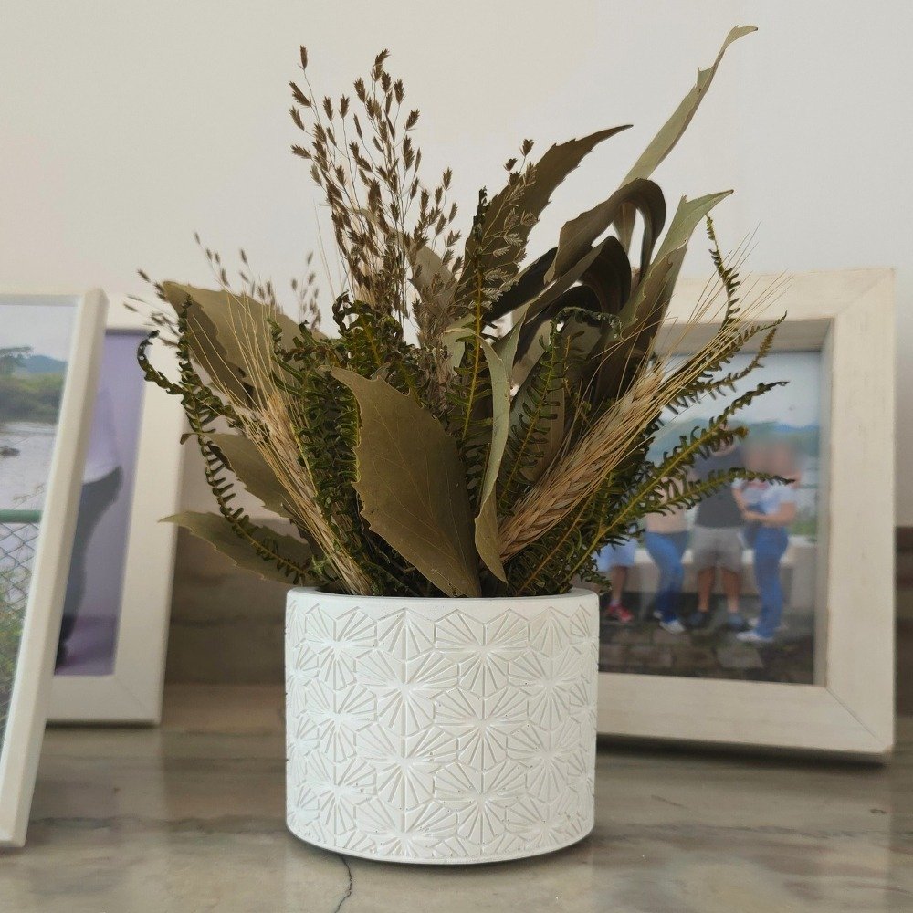Arranjo De Flores Secas Decorativo Vaso Estados Bahia