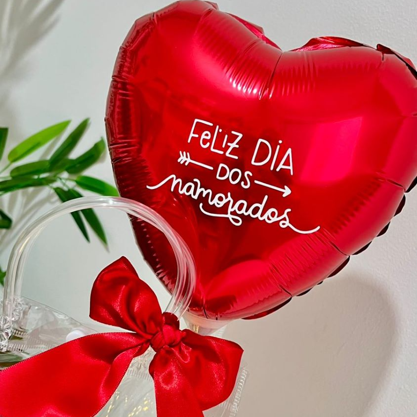 Sacolinha Cristal Romântica Dia dos Namorados