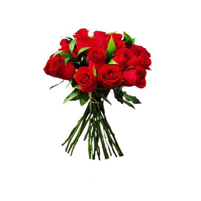 Buquê de 12 Rosas Vermelhas Tradicional