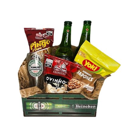 Cesta de Petiscos com Heineken e Snacks