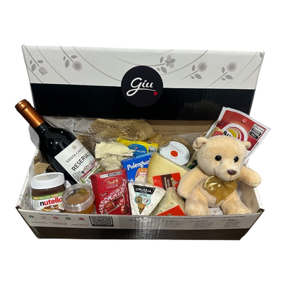 Caixa Luxo Queijo e Vinho Giuliana