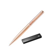 Caneta Crown Diamond Rose com Pedrinhas e Estojo