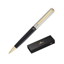 Caneta Crown Regent Esf Preta e Prata