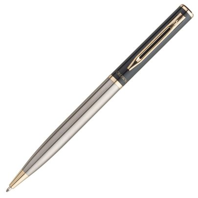 Caneta Crown Capricci Metal Preta e Prata
