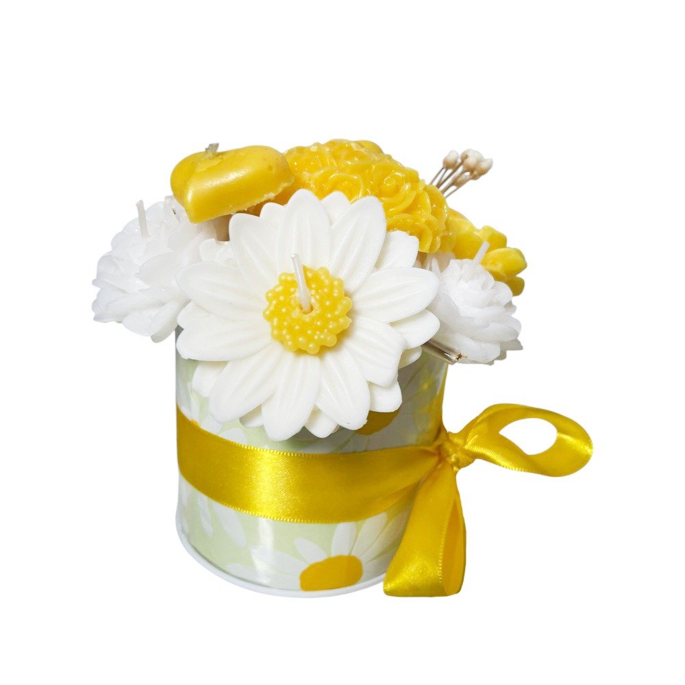 Kit Arranjo de Flores Aromáticas Amarelo