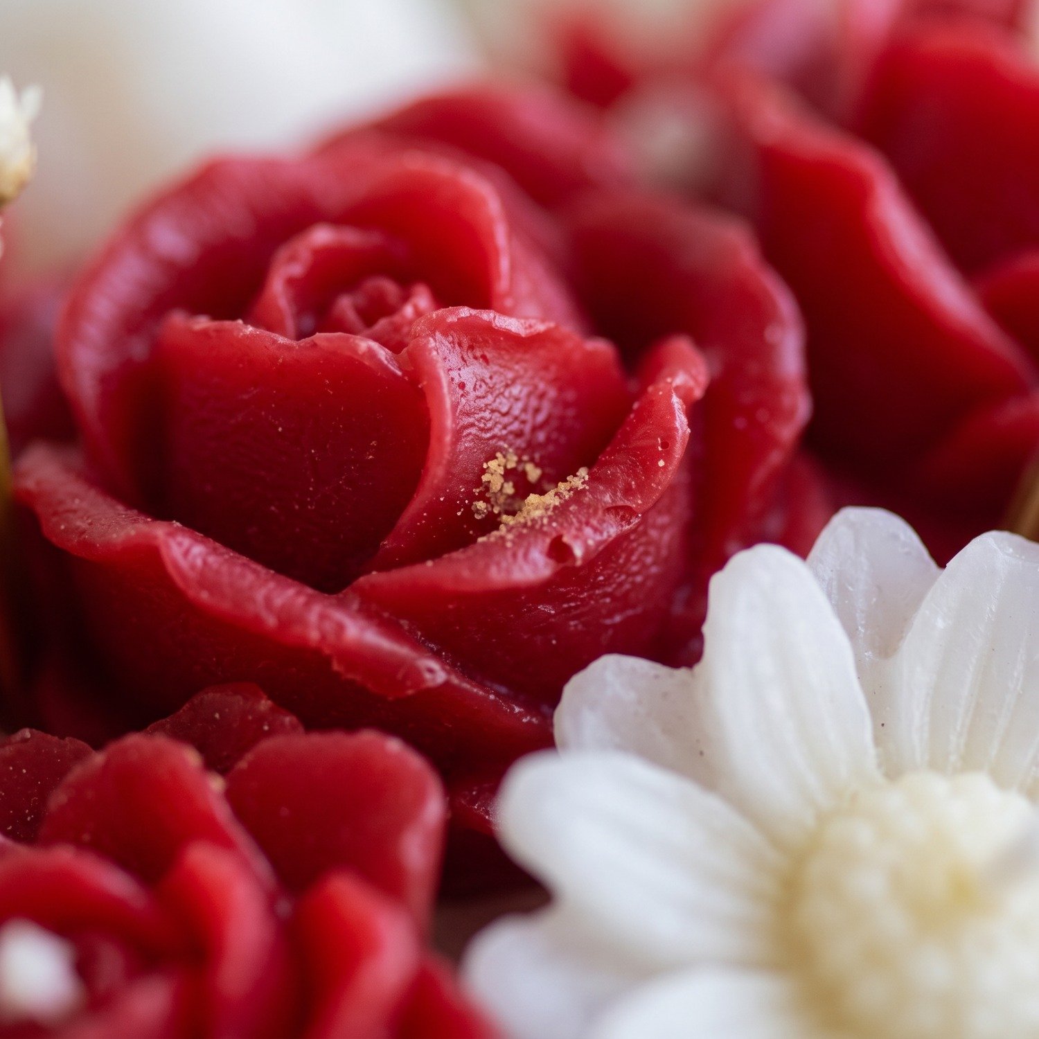 Kit Arranjo de Flores Aromáticas Vermelhas