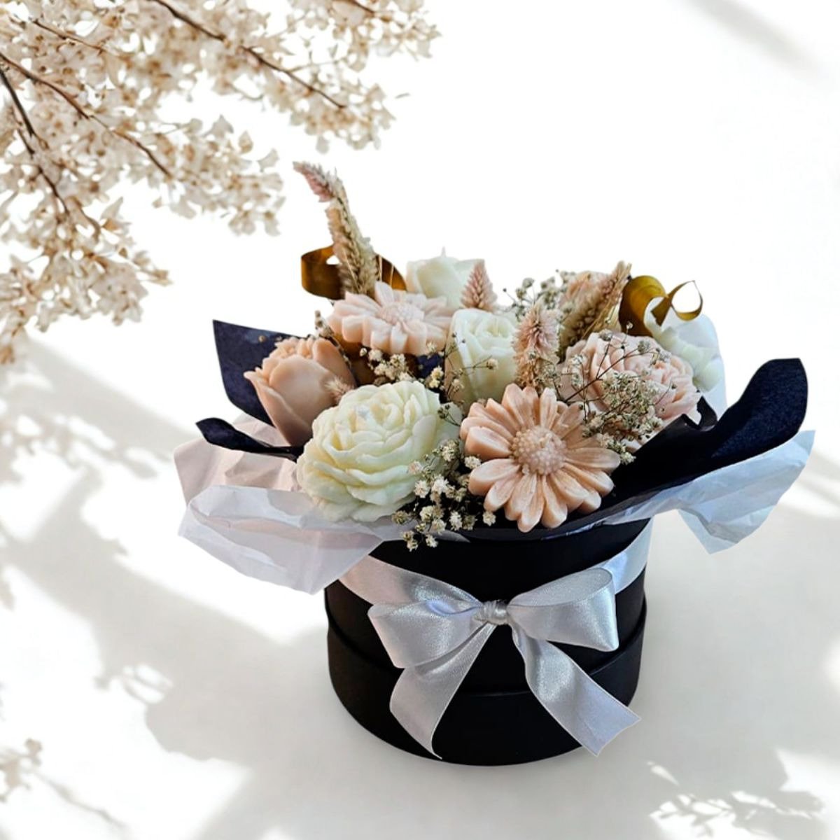 Box Aromático com Velas Decorativas Sofisticação