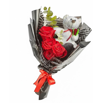 Buquê Entre Rosas e Abraços