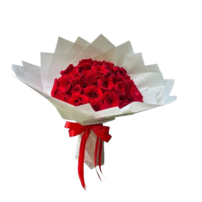Buquê 60 Rosas Vermelhas Paixão