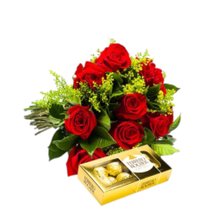 Buquê com Caixa de Chocolate