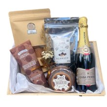 Cesta Cuidado por Dentro e por Fora com Chocolate