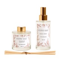 Kit Difusor de Ambiente + Home Spray Chá Branco