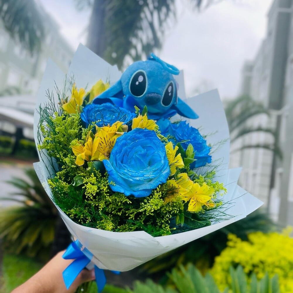 Lindo Buquê com Stitch