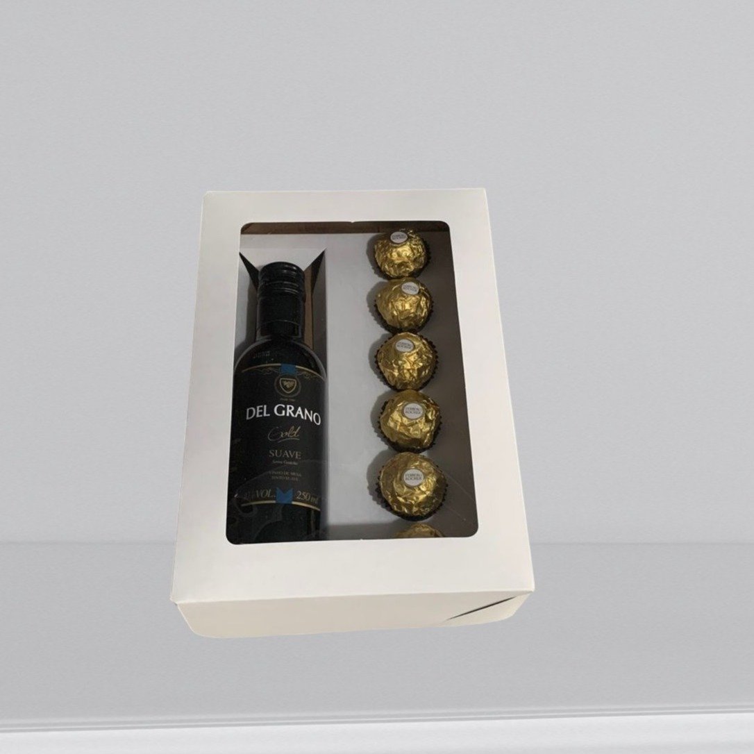 Box de Vinho com Chocolates