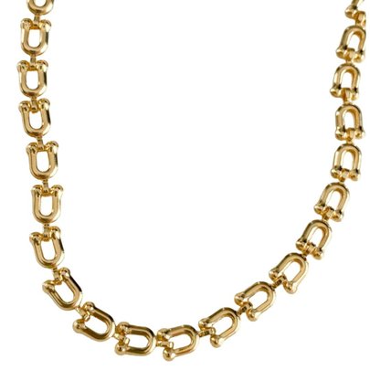 Colar Choker de Elos Dourados - Design Exclusivo
