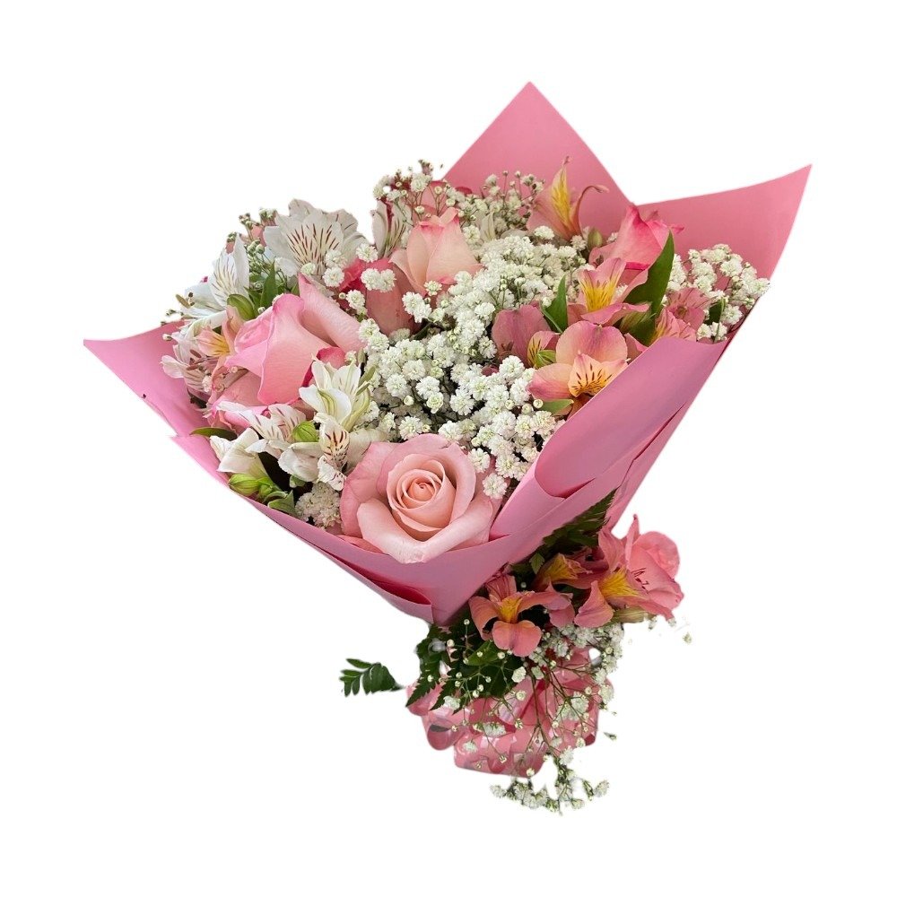 Buquê Clássico Rosa Bebê