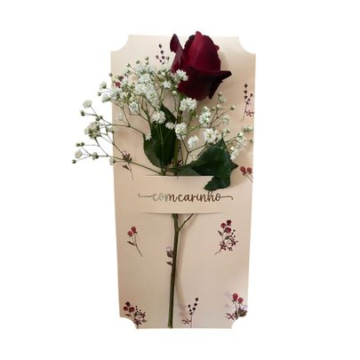 Rosa Unitária Cartão Com Carinho