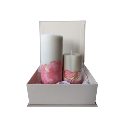 Caixa com Velas Vênus Essência Cerejeira Avelã