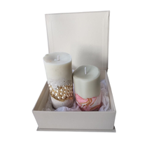 Caixa Com Velas Rústic Glam Essência Cerejeira e Avelã