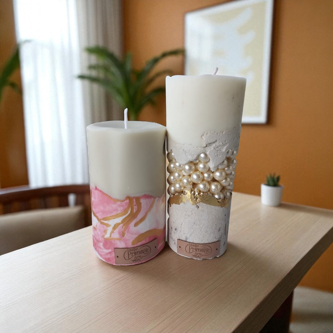 Caixa Com Velas Rústic Glam Essência Cerejeira e Avelã