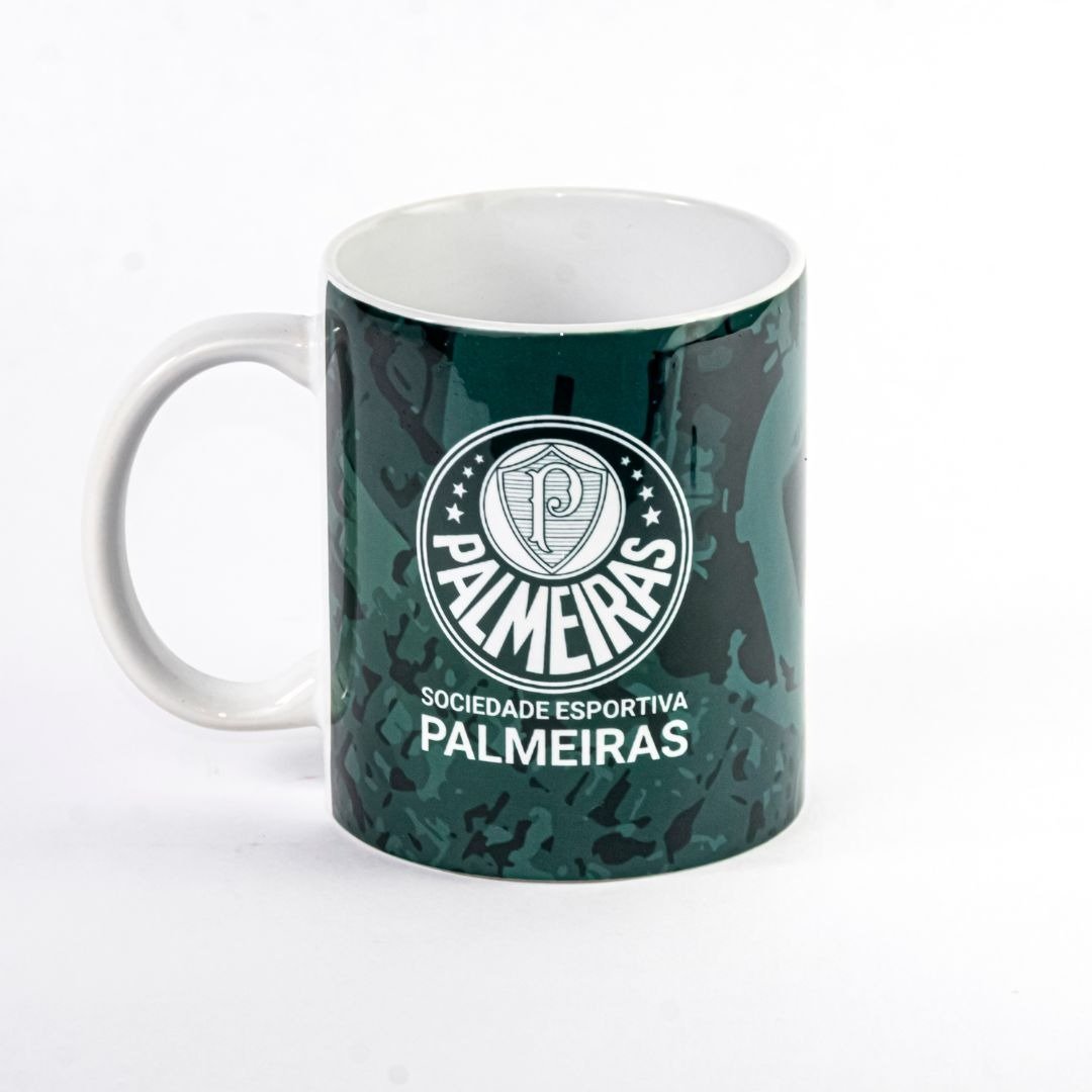 Kit Presente Almofada e Caneca Oficial Time Palmeiras 