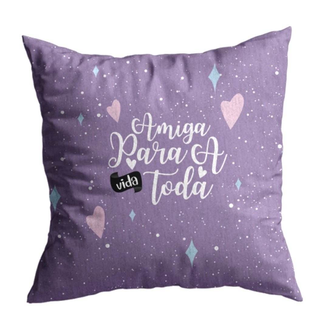 Kit Presente Almofada e Caneca Amiga Para a Vida Toda