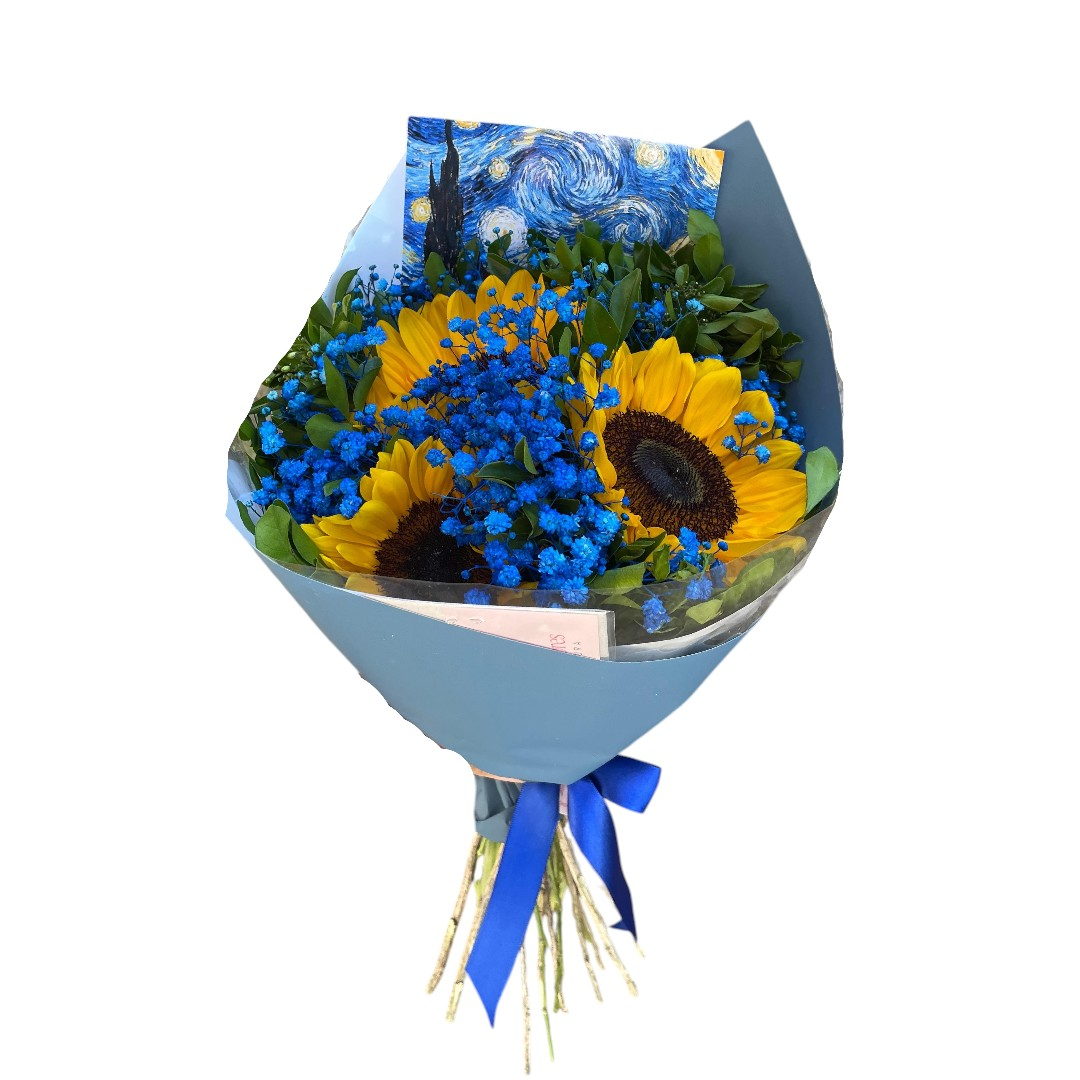 Buquê Van Gogh 3 Girassóis