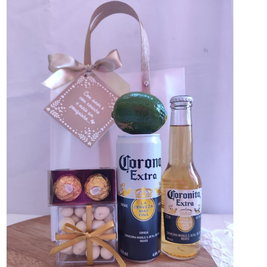 Kit Presente Cerveja Corona e Limão