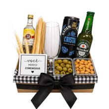 Cesta Boteco Em Casa Cervejas e Petiscos