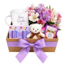 Cesta Maternidade Bem Vinda Menina