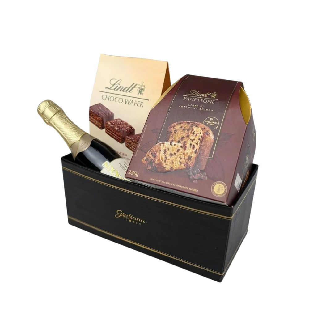 Cesta Premium Giuliana Lindt & Chandon