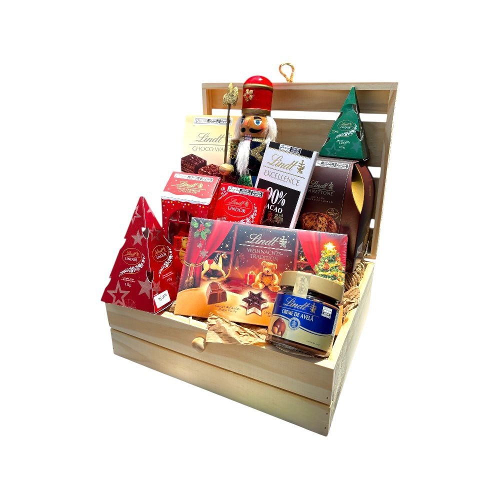 Cesta Natalina Lindt & Quebra Nozes - Natal