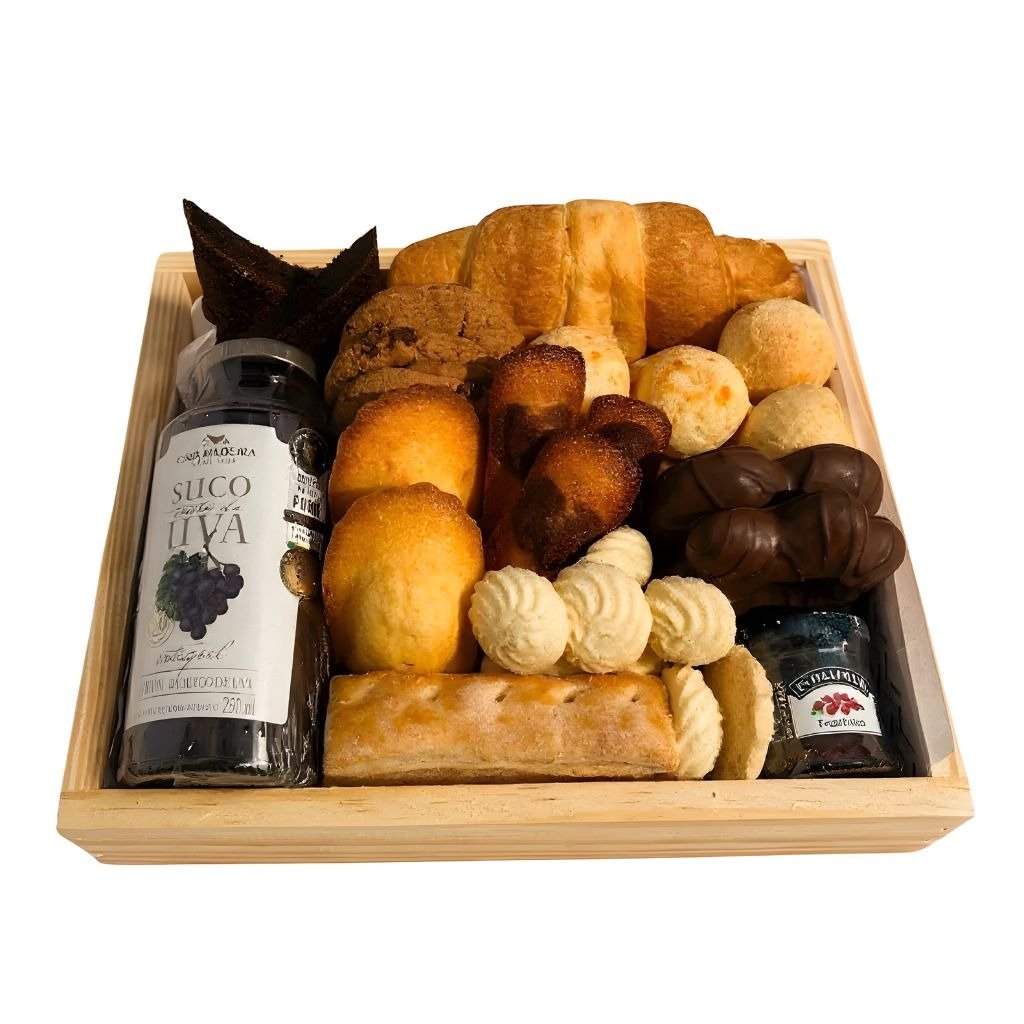 Cesta de Café da Manhã Casa Madeira