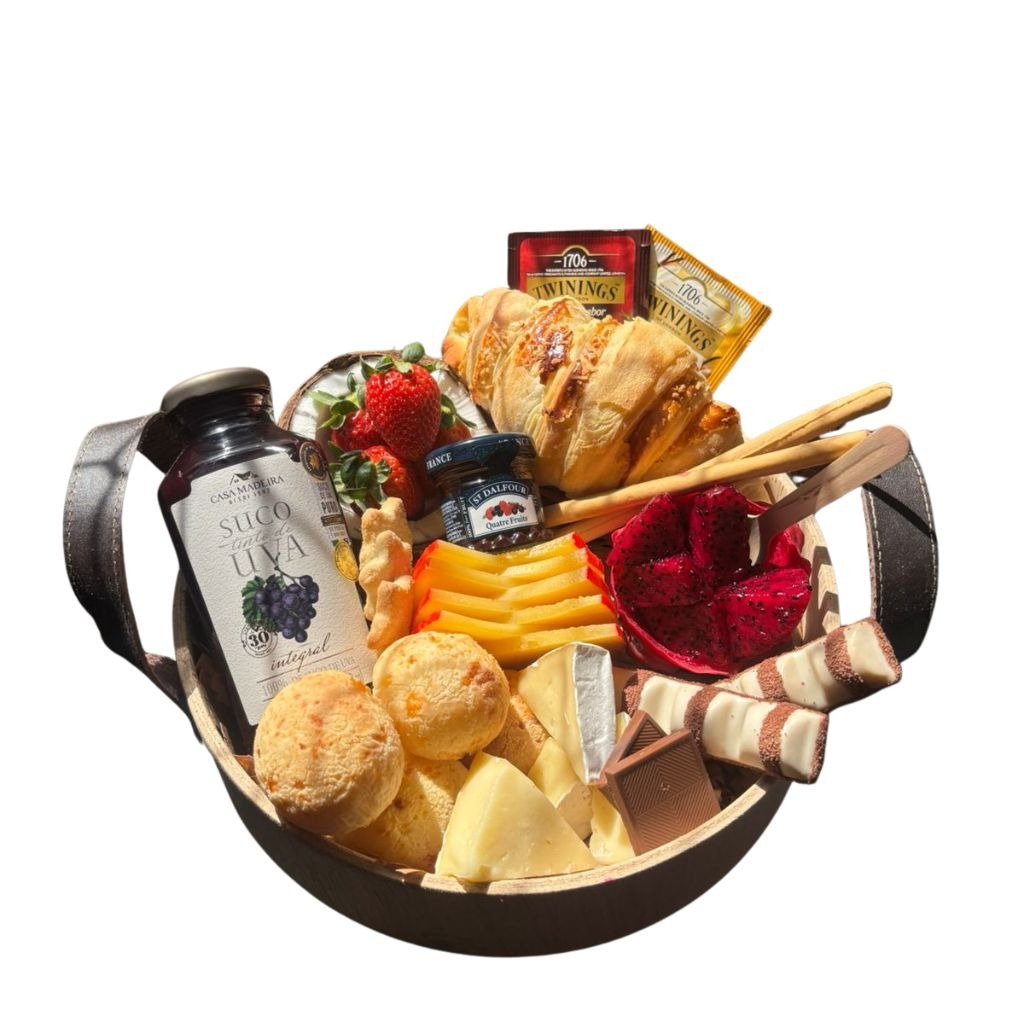 Cesta de Café da Manhã Querida mãe e Caneca