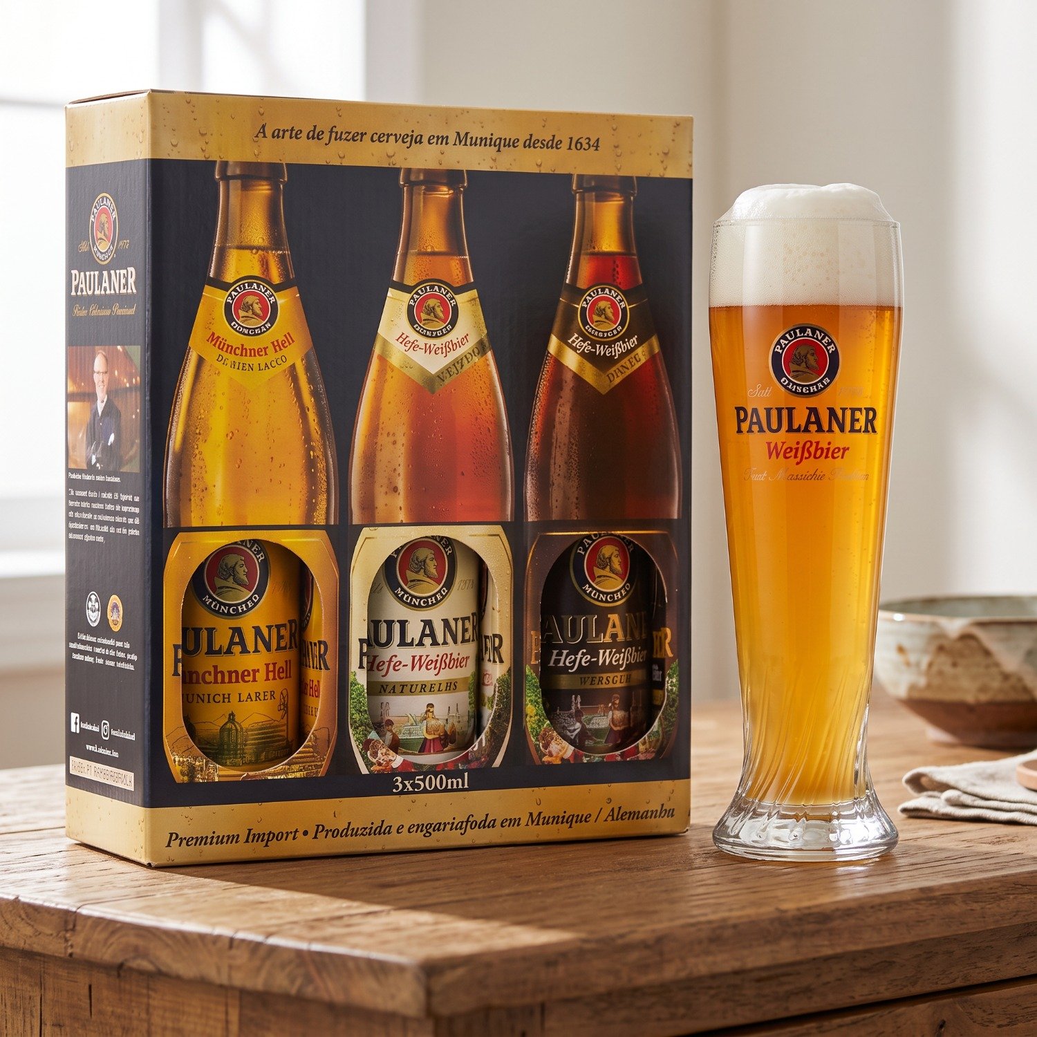 Presente cerveja Paulaner com Copo Oficial