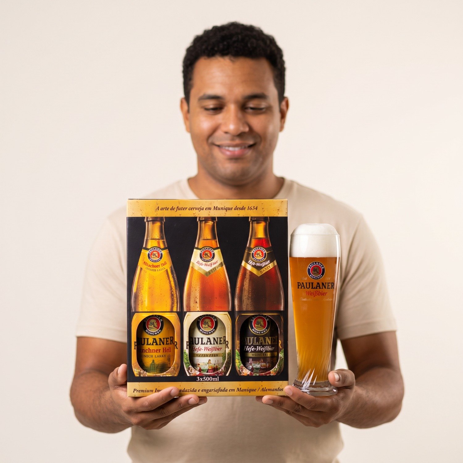 Presente cerveja Paulaner com Copo Oficial