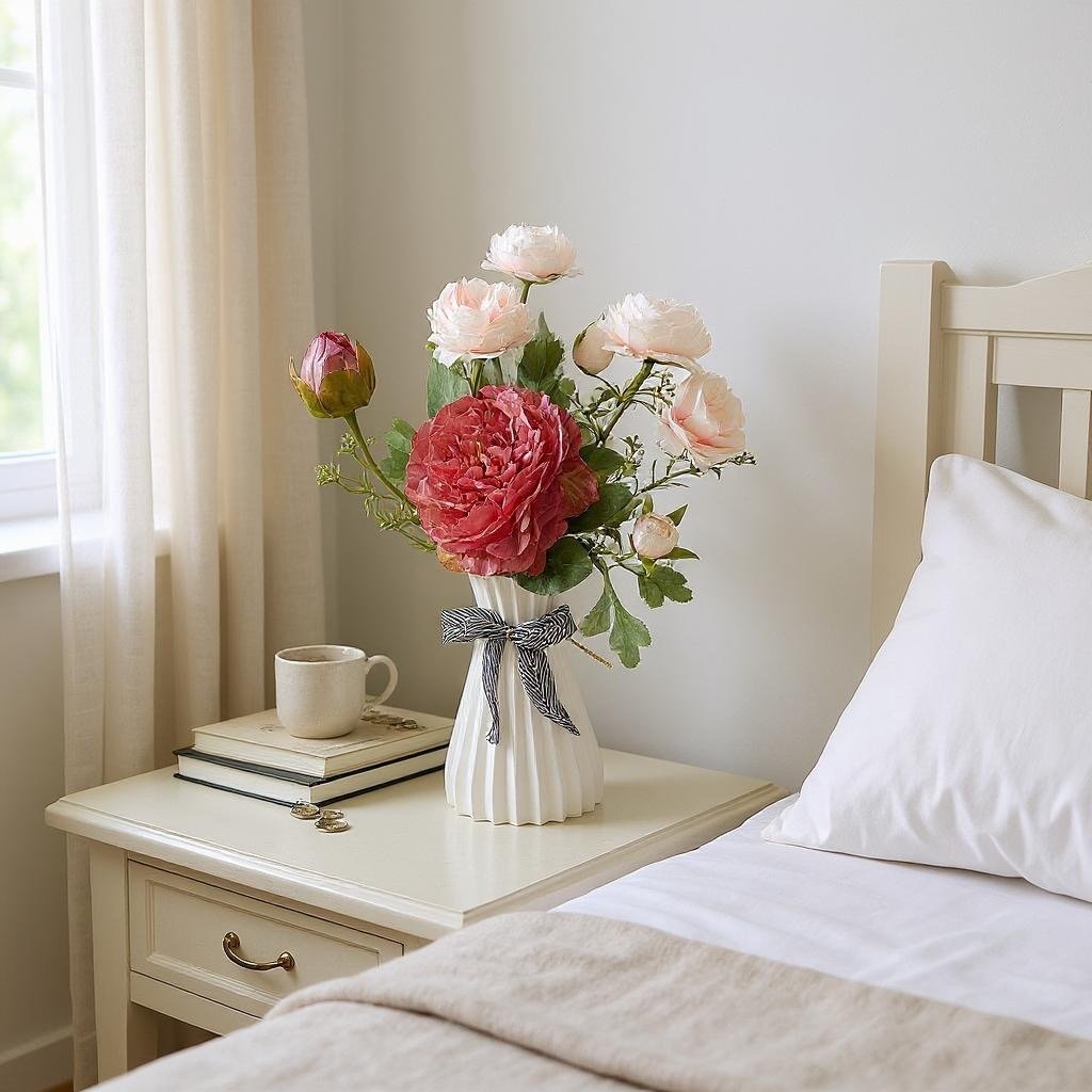 Buquê Peônia Rosa - Envasado