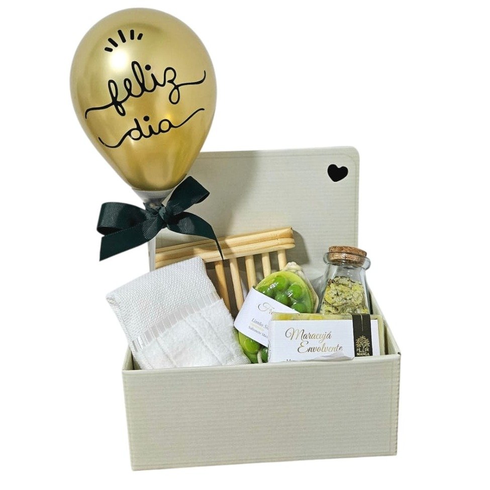 Cesta Feliz Dia Sabonete e Escalda Pés