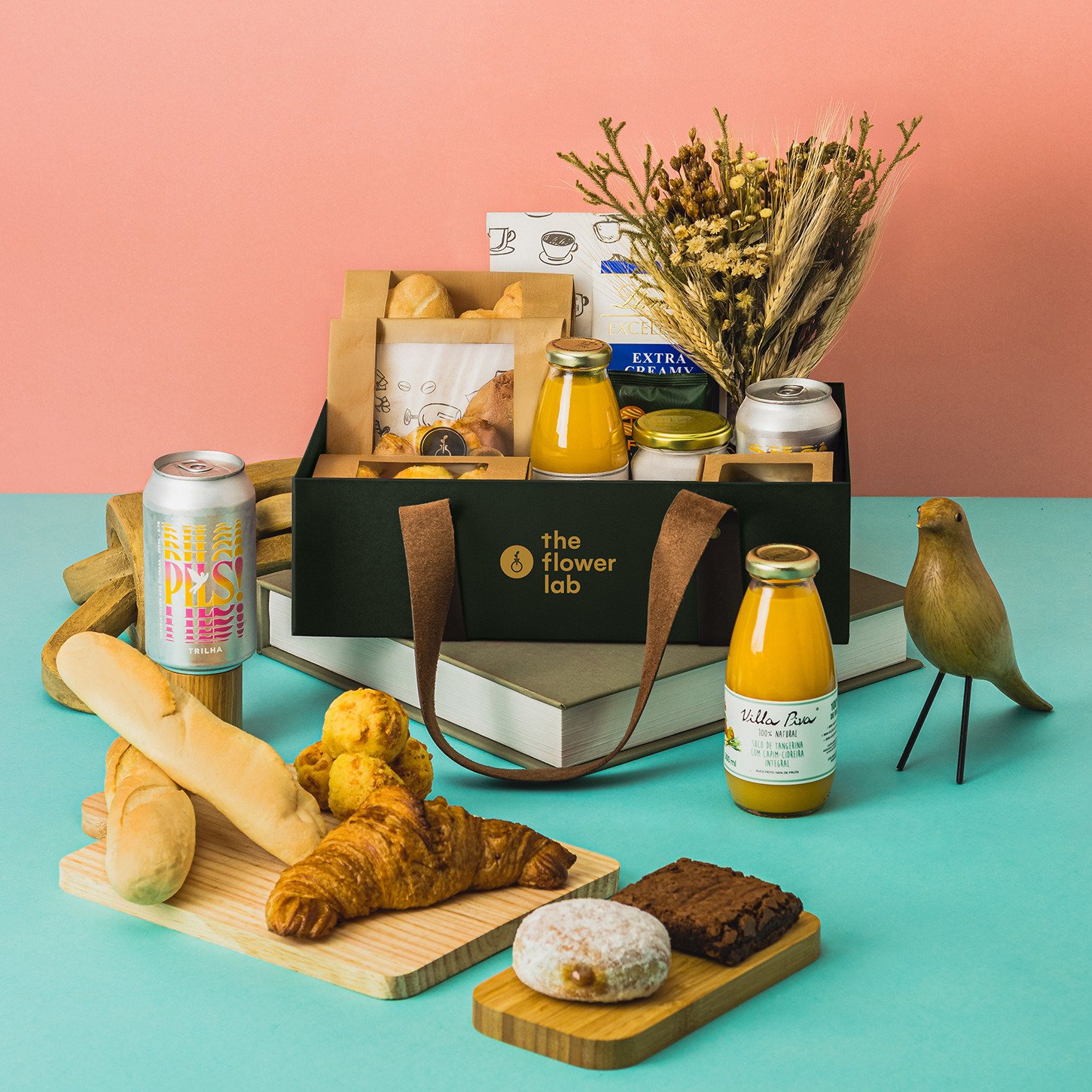 Cesta Café Brunch Box Capri Verde Para 2 Pessoas