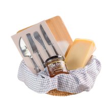 Cesta Tabua & Espatulas, Queijo e Mel Trufado