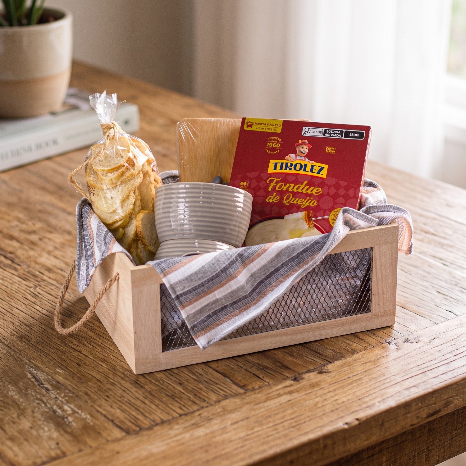 Kit Fondue de Queijo e Torradinhas