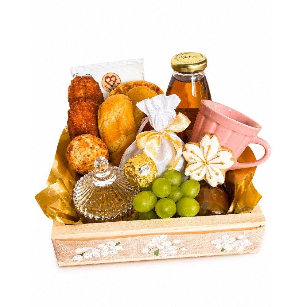 Cesta flor de cristal