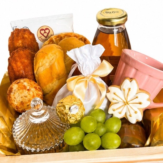 Cesta flor de cristal