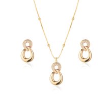 Conjunto  de Colar e Brincos Elos Semijoia