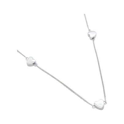 Colar Corações em Prata 925