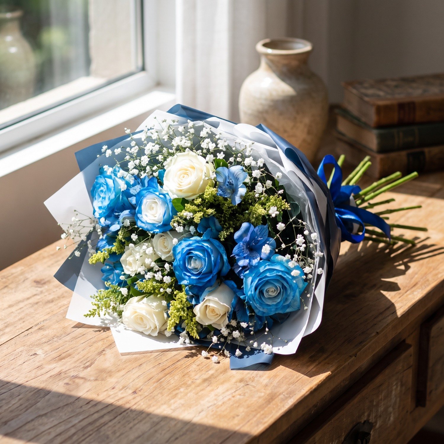 Buque Blue Roses