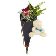 Cone Rosa Importa e Pelúcia Chaveirinho